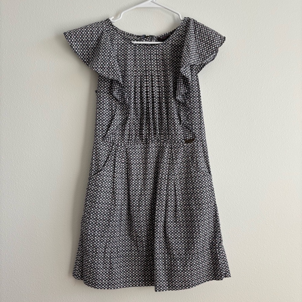 Tommy Hilfiger - Flutter Sleeve Dotted Cotton Mini Dress, Small